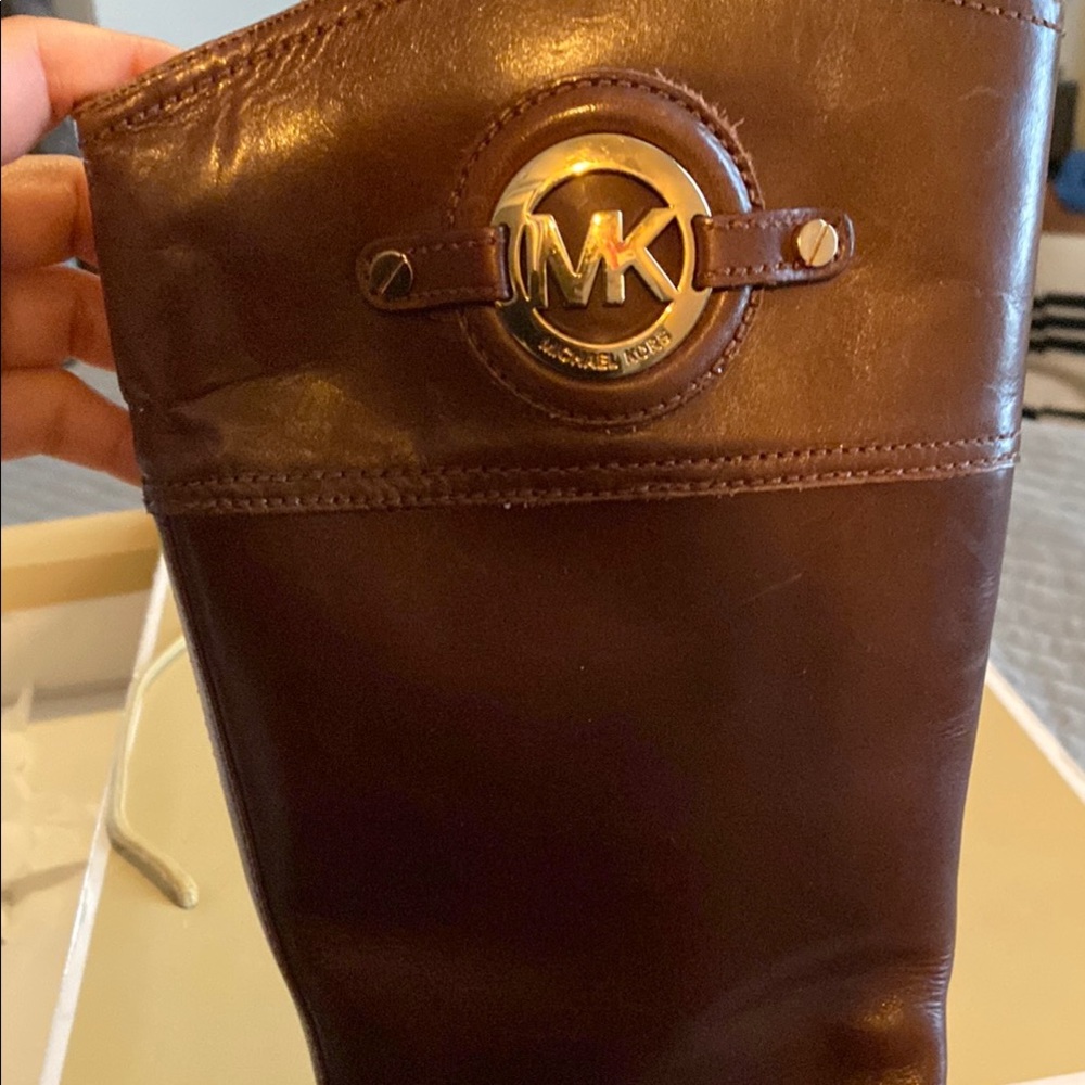 Michael Kors Brown Leather Boots